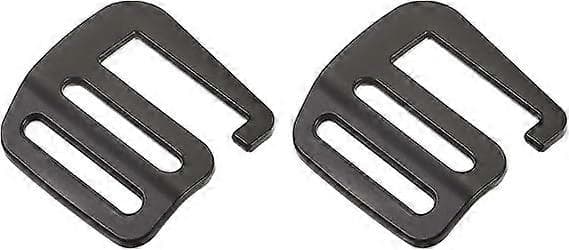 Metal G-Hooks Webbing Buckles, G-Hook Wave Crimp Tension Lock Adjustable Buckles for Backpack Straps Webbing 2 Pcs