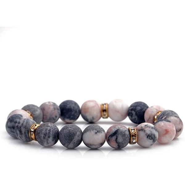 XJ-Helende armbånd angst krystalarmbånd chakra perlearmbånd rosenkvarts krystaller og helende sten armbånd beroligende tråd stretch armbånd