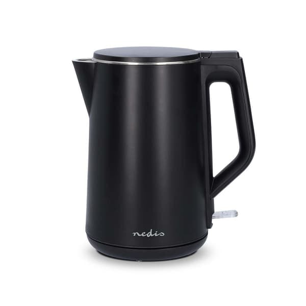 XJ-Vandkedel | 1,5 l | Plast | Sort | Roterbar 360 grader | Skjult varmelegeme | Strix® kontrol | Kog-tør funktion