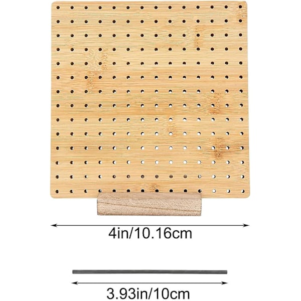 Blockningsbräda, Blockningsbrädor för Virkning, Kvadratiska Blockningsbrädor för Stickning och Virkningsprojekt Handgjord Stickning med Träbas [kk]