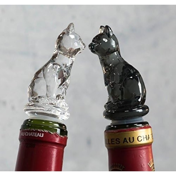 Vinprop til champagne og drikkeflasker (sort kat)