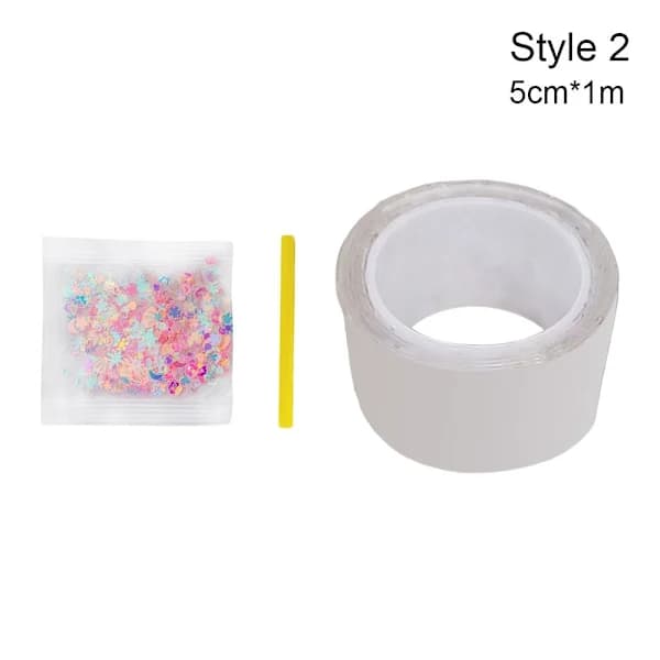 1 meter bubbeltejp, blåstejp 5CMX100CM STYLE 2 STYLE 2 5cmX100cm Style 2