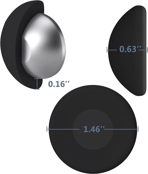 Duschdraperivikter 4-pack, starka magnetiska vikter i silikon för badrumsduschdraperi, svart Zwart