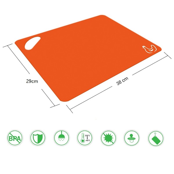 XJ-Set Skärbräda BPA-fri Antibakteriell Plast - Tål Diskmaskin Multicolor