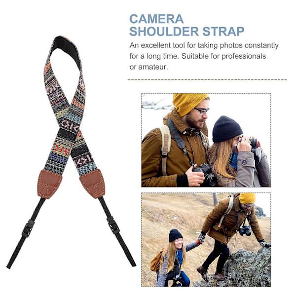 Camera Strap Shoulder Strap Double Layer Leather Ends Camera Strap SLR Camera Strap