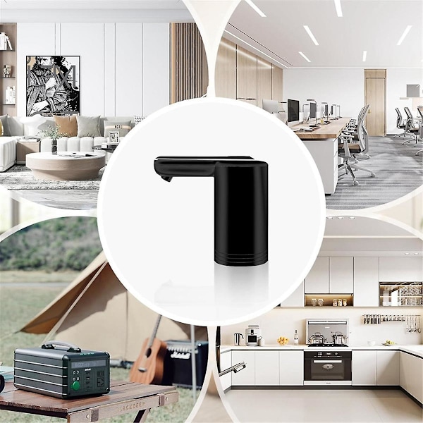 XJ-Vanddispenser til 5 gallon flaske, Universal 2-motor hurtigere pumpe, Bærbar Usb Opladning