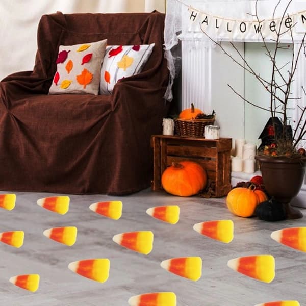 24 kpl Halloween-maissikarkkitarrat Candy corn -tarra [XJ]