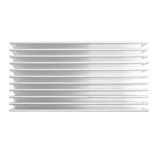 XJ-Sølvfarget Aluminium Radiator Kjøleribbe 100x50x30mm