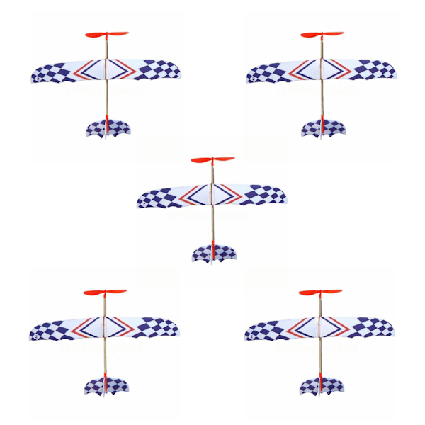 XJ-5x Elastiskt Gummibandsdrivet DIY Skumplansmodell Kit Flygplan Pedagogisk Leksak