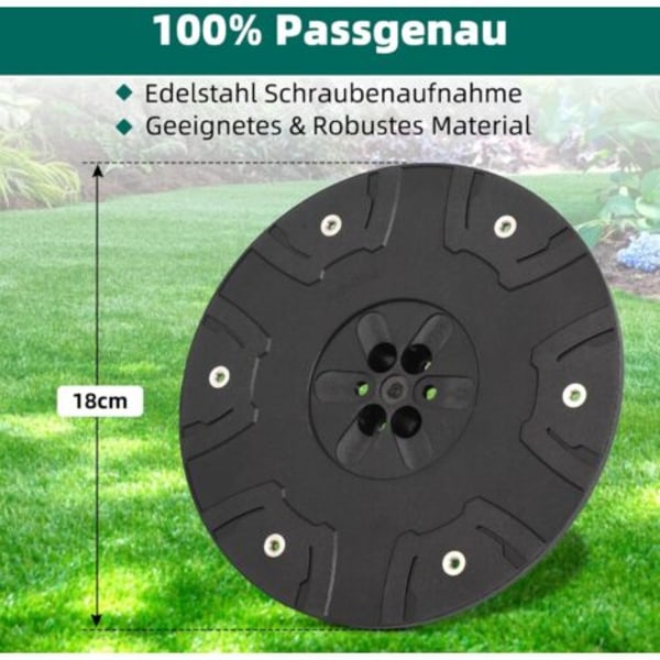 Justerbart knivdæk til robotplæneklipper til 6 knive, roterende dæk til robotplæneklipper kompatibel med GARDENA SILENO Minimo, FLYMO Easilife G