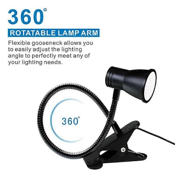 USB LED Skrivebordslampe Klemmelampe Leselampe