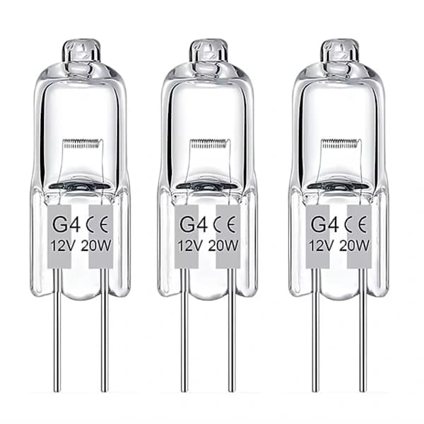 10-pack G4 halogenlampor 20W 12V - Varmvit[ca]