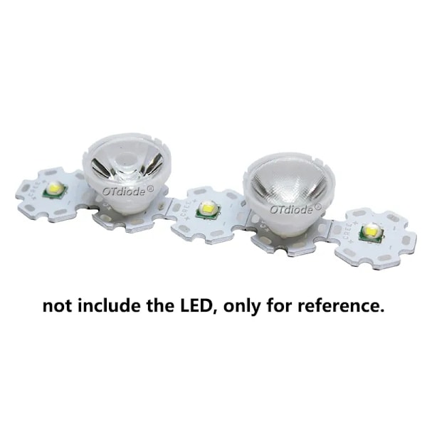 10 stk. XML XML2 XPH50 CREE LED-linser med hvid holder 21 mm*13 mm 8 25 30 45 60 90 grader 5050 LED-linse reflektor kollimator