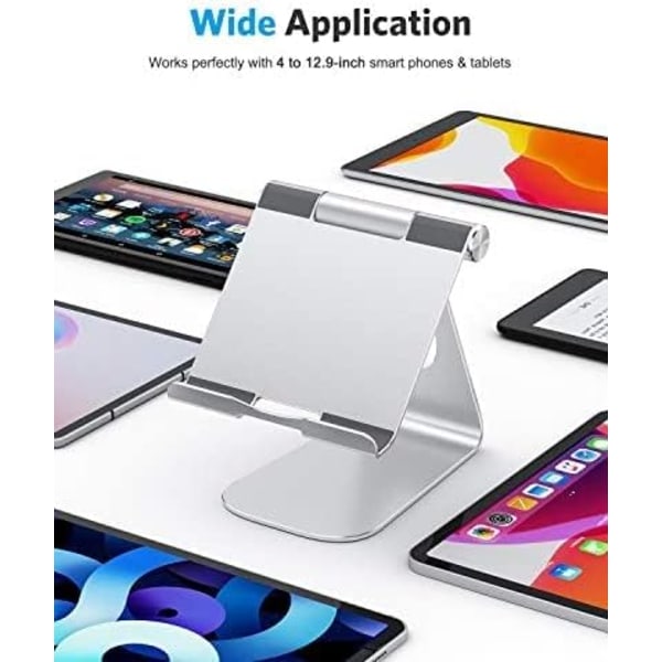 XJ-Säädettävä tablettiteline, iPad-teline, alumiininen pöytätelakka yhteensopiva iPad Air 4/Mini, uusi
