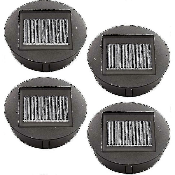 4 Stycken Ersättnings Solcellslampor Med LED-lampor, Ersättningstoppar för Solcellslampor, LED Solpanellyktlock För Utomhus Hängande Trädgårdslykta...