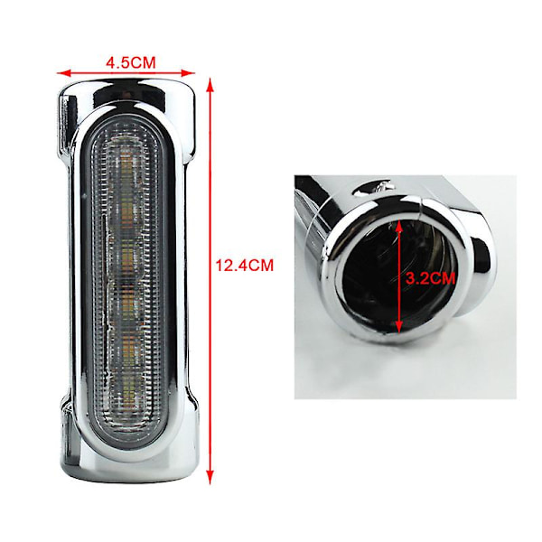 XJ-Motorcycle Led Highway Bar Switchback Körljus/Blinkersljus För (svart)