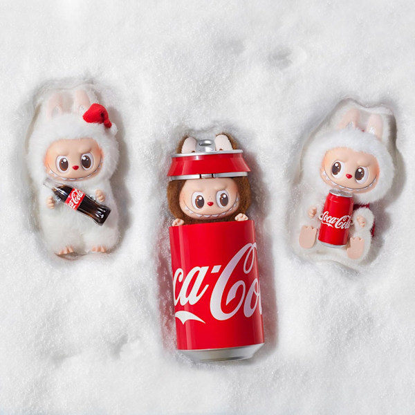 POP MART The Monsters COCA-COLA -sarja - Vinyylikasvojen yllätyslaatikko, Yllätyslaatikko-hahmot, Yksittäinen laatikko (satunnainen laatikko)