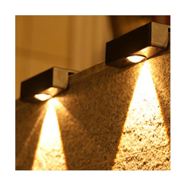 XJ-Outdoor Solarlampor Solljus Trädgård Staketlampa LED Vattentät Solartrappa Och Nedre Gård Stree