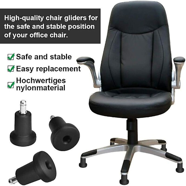 XJ-Denuotop 5 stk Sort Klokke Glides Svänghjul 50