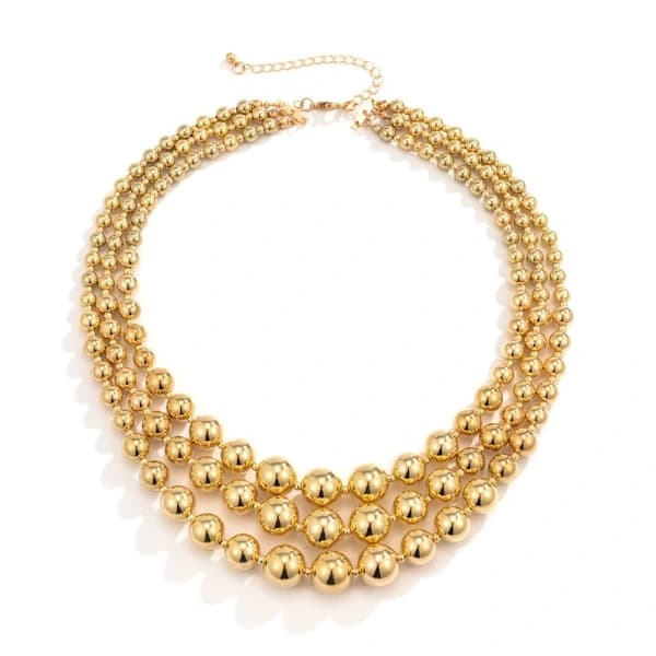 Choker Halsband Nyckelbenshalsband GULD guld