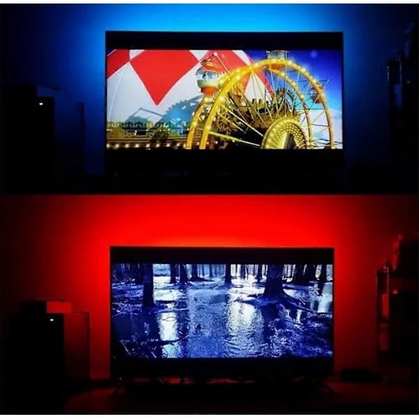2M IP65 LED-slinge RGB SMD5050 - TV - Datamaskin - Bil - USB Multicolor 1 stk