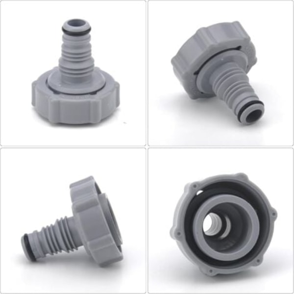 P6H1419 Tyhjennysventtiili, uima-altaan letkun tyhjennysliitin, tyhjennysletkun liitin, tyhjennysventtiilin liitin (harmaa Ø 32 mm)