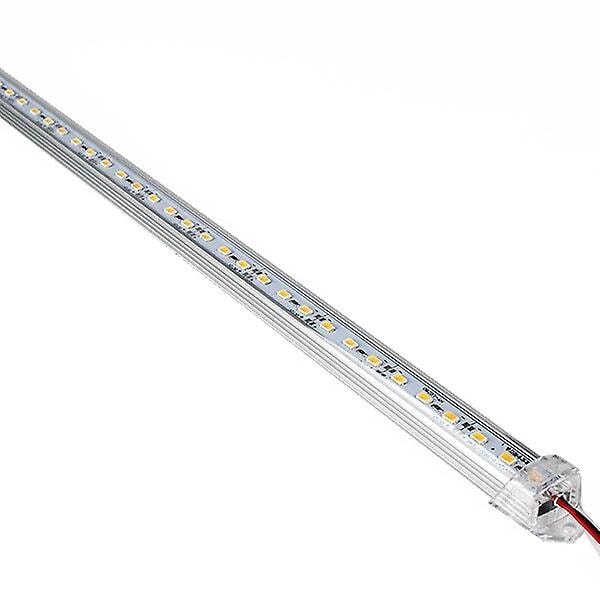 2 stk DC 12V 50cm Aluminium Rigid LED-list Bar Lys (Hvit)