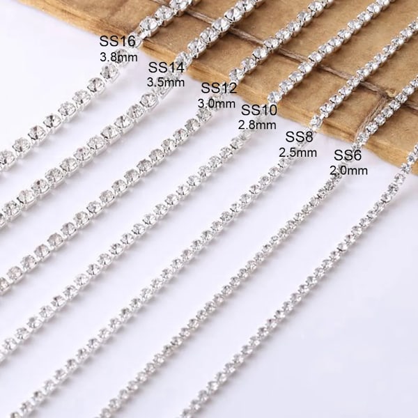 TikToks mest populære negle sticker kæde, tredimensionel luksus skinnende negledekoration, eksplosiv rhinestone smykke, kan klippes