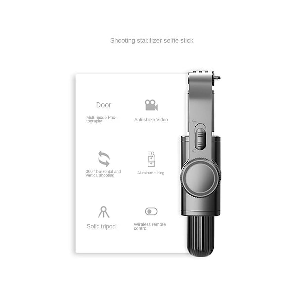 XJ-Selfie Stick Stativ Gimbal Stabilisator för Mobiltelefon Smartphone Actionkamera