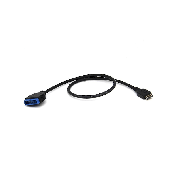 XJ-30cm USB 3.1 Type-e uros - IDC20p uros adapterikaapeli 20-nastainen jatkokaapeli tietokoneen emolevylle