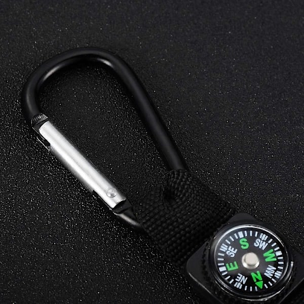 Taskukello Karabiner-lukolla, Quartz-kello punotulla rannekkeella vaellukseen, matkustamiseen, kiipeilyyn, muotiin, arkikäyttöön, sairaanhoitajakello (yhdeksän)
