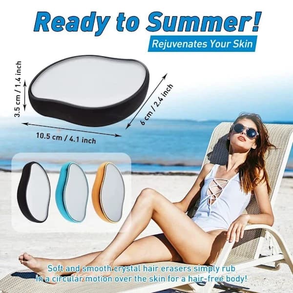 Hårfjernings-epilator Arm Ben Eraser SØLV sølv