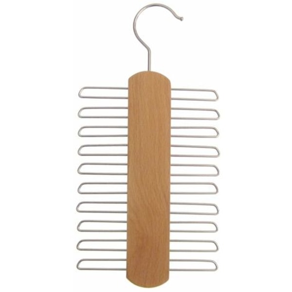 Slipshållare - Bokträ - 20 slipsar, 2-pack