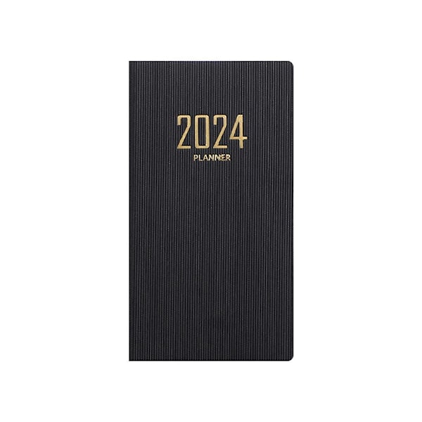 XJ-8 stk. 2024 Planner Pocket Notesbog, Lille Kalender Til Taske 17,3 x 9,6 cm, Daglig Ugentlig Og Månedlig