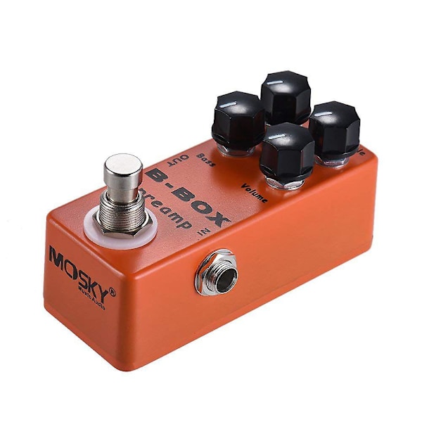 XJ-B-box Elektrisk Guitar Preamp Effekt Pedal Fuld Metal Skal True Bypass