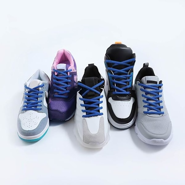 XJ-Ovale snørebånd, 100 cm ovale snørebånd til løbesko, basketballsko og sneakers - 1 par
