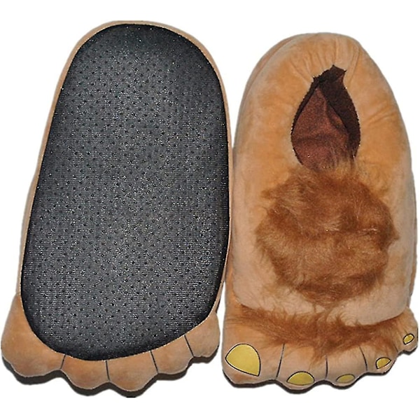 Unisex Vuxen Tofflor Toffelskor Bigfoot Plyschtofflor Varm Vinterpresent 36 42