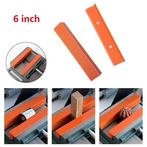 XJ-6 Tum Skruvstyckesback Magnetiskt Skydd Multi-Skydd För Metallbänkskruvstycke Maskinverktyg Twill Stil