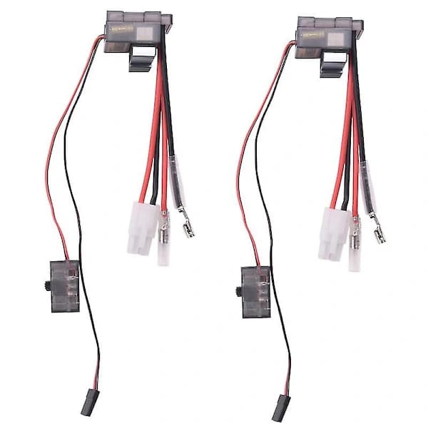2st 320a Borstad Motorvarvtalsregulator /w Back För Rc Bil Båt 1/8 1/10