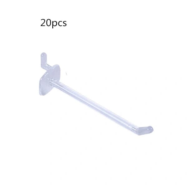 20 stk. Peg Locks Pegboard Krok Klar plastlås [XJ]