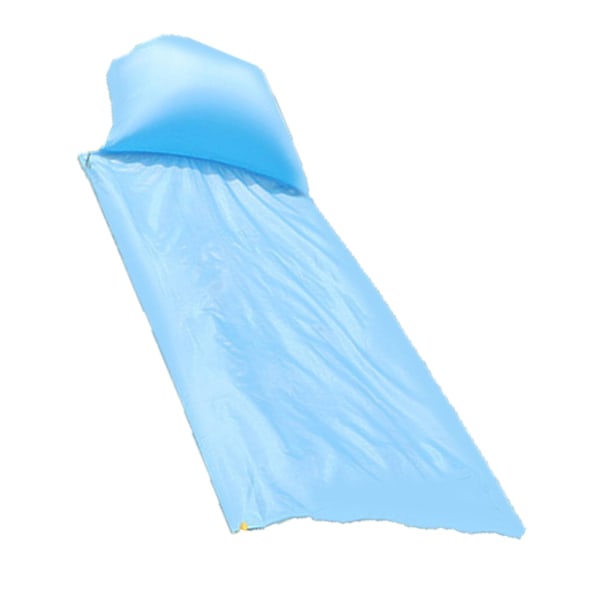 XJ-Piknikteppe for én person i lyseblått med oppblåsbar pute og vanntett oppbevaringsveske - 85x210cm / 33.5x82.7in
