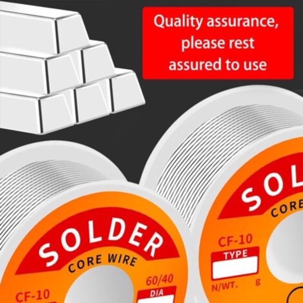 Loddetråd med harpikskerne tin-bly indeholdende 2% flusmiddel Sn60-Pd40 (0,8 mm, 50 g) 3 stk