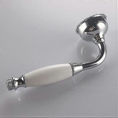 xjxj--Dusjhode i messing, tradisjonell viktoriansk stil, håndholdt dusjsprøyte, krompolert