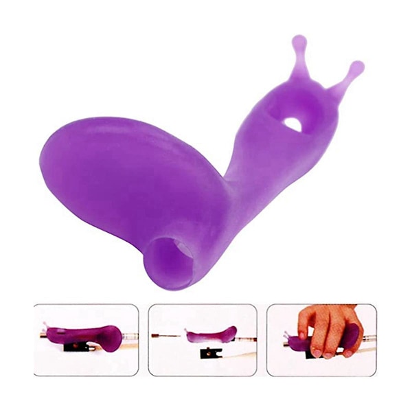 XJ-Snail Båggrepp Violinbågehållare Bågstativ Båggreppstränare - (lila)
