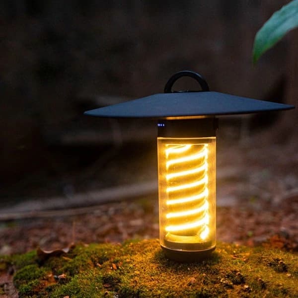 LED Taskulamppu Campinglamppu MUSTA Musta