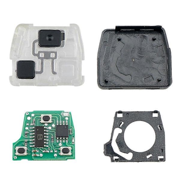 Bilsmartnøkkel med 2 knapper, 4C-chip, for Toyota Corolla 2001-2007 304MHZ