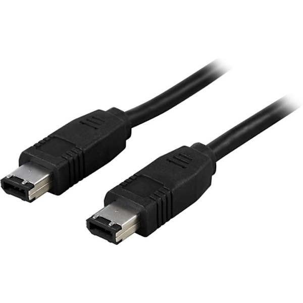 XJ-DELTACO Firewire-kabel 6-pin hann - hann, 2m (FW-2)