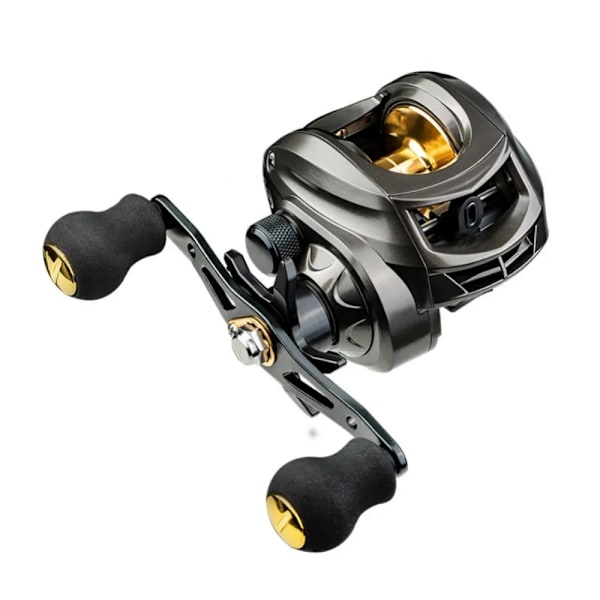 Hög Hastighet Baitcasting Rulle Casting Fiskerulle 8KG Max Drag Karpfiske Utrustning Metallspole+Glasögon