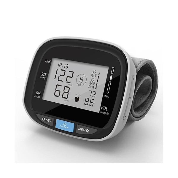 XJ-Automatic, Blodtryksmåler med Puls, Stemmefunktion og LCD-Display