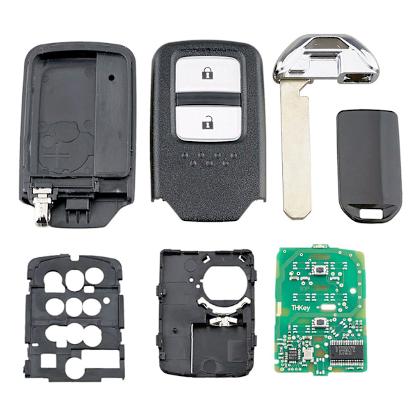 XJ-2x Bil Smart Fjernkontrollnøkkel 2 Knapper 433mhz Id47 Chip For Fit /city /jazz Xrv/venzel 72147-t5a-g01